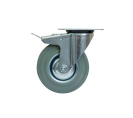 Колеса поворотные c тормозом (резина)