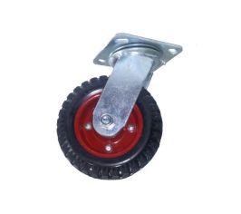 Колеса большегрузные поворотные с протектором (резина)