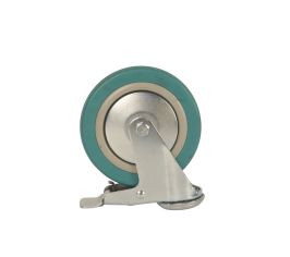 Колеса аппаратные поворотные под болт с тормозом