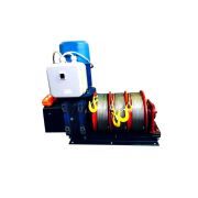 Лебедка электрическая червячная ЛЭЧ-0,3-9,5-3 с рукояткой аварийного привода (с канатом 10 м)