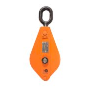 Блок монтажный однорольный с  ушком TOR 2 т с откидной щекой