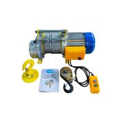 Лебедка электрическая  300/600кг  60/30м с канатом 380В 24м/мин алюминиевый корпус TOR KCD (TSA)