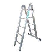 Лестница 2-х секционная алюминиевая шарнирная 2*5
